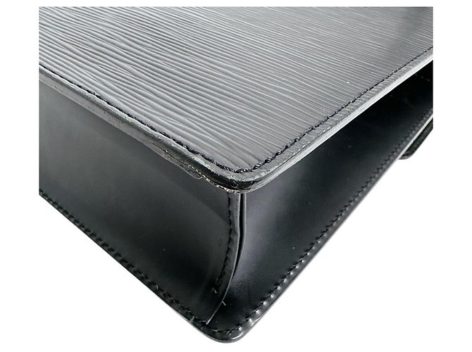 Borsa a Spalla Monceau in Pelle Epi Louis Vuitton Nero - vista 8