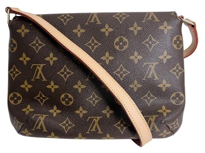 Borsa a spalla corta Musette Tango Louis Vuitton Marrone - vista 2