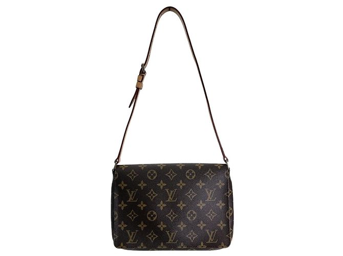 Borsa a spalla corta Musette Tango Louis Vuitton Marrone - vista 3