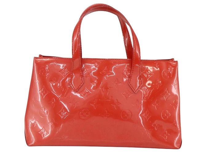 Borsa a mano Wilshire Monogram Vernis PM Louis Vuitton Arancione - vista 2