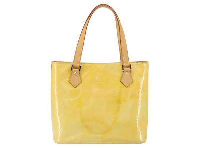 Borsa a mano Houston Monogram Vernis Louis Vuitton Giallo - vista 2