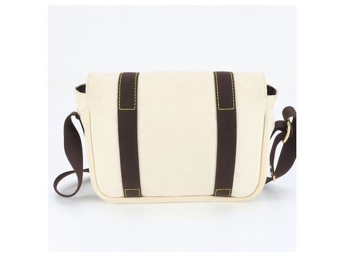 Borsa a Spalla Louis Vuitton Antigua Besas PM Ecru Crudo - vista 3