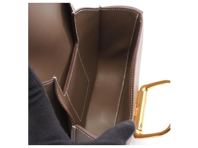 Borsa a Spalla Mini Della Cavalleria Hermès Marrone - vista 3