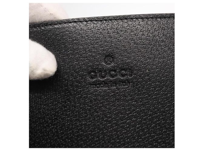 Bamboo Gucci Vintage Leder Tote mit Bambusgriff Schwarz - Ansicht 6