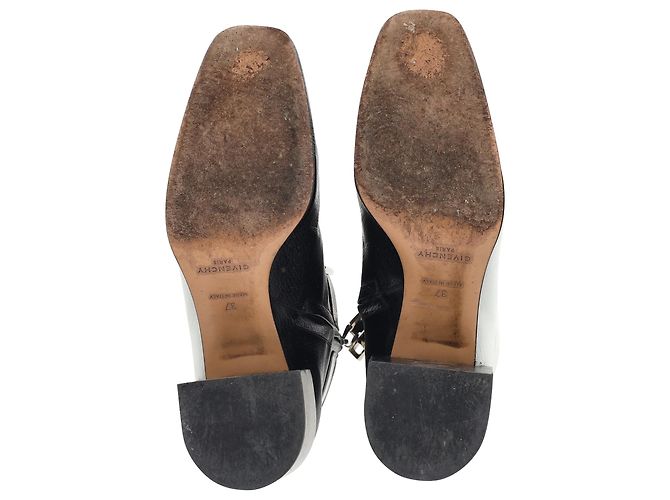Stivaletti bicolore 4G Givenchy in pelle bianca e nera Bianco - vista 6