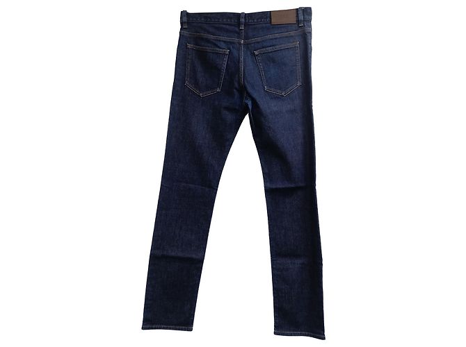 Prada Mid-Waist Slim-Fit Jeans aus blauer Baumwoll-Denim - Ansicht 2