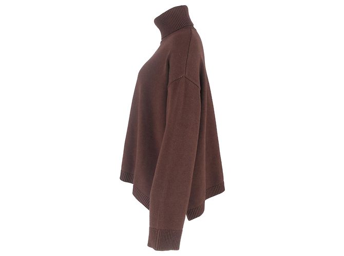 Autre Marque Der Rhea Rollkragenpullover von The Frankie Shop aus brauner Wolle - Ansicht 2