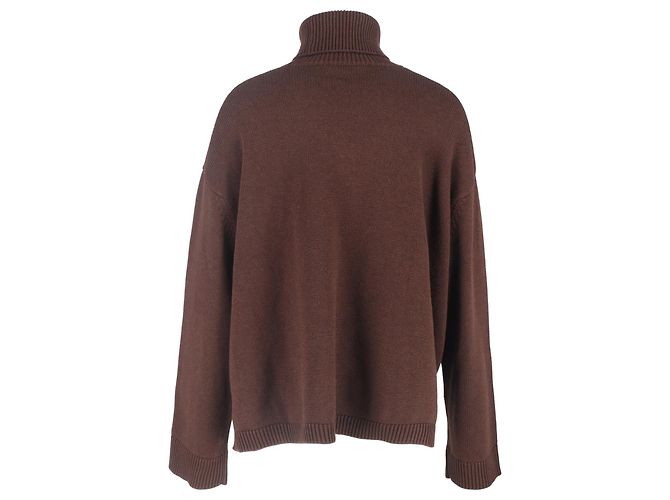 Autre Marque Der Rhea Rollkragenpullover von The Frankie Shop aus brauner Wolle - Ansicht 3