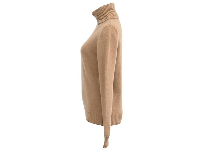 Suéter de lana marrón con cuello enrollado Max Mara Castaño Roja - vista 2