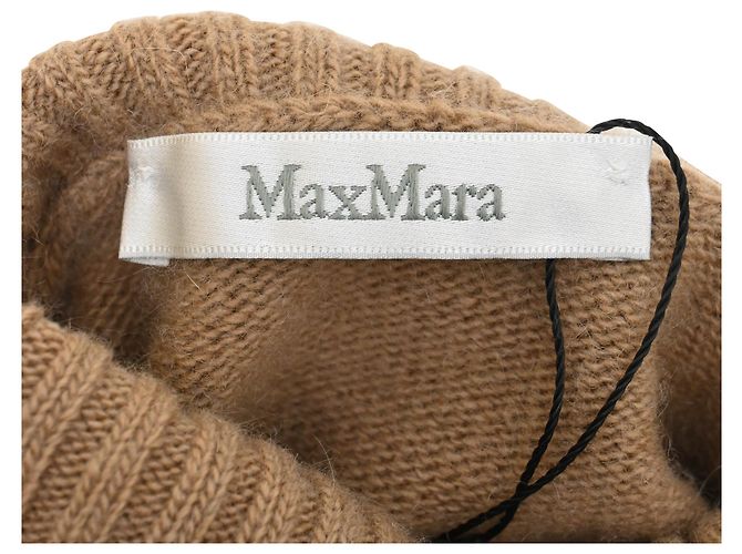 Suéter de lana marrón con cuello enrollado Max Mara Castaño Roja - vista 4