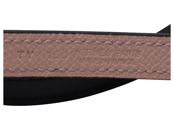 Cinturón reversible Hermès Mini Constance en cuero de ternera negro - vista 4
