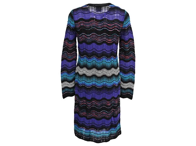 Abito Midi Chevron M Missoni in Cotone Multicolore - vista 3