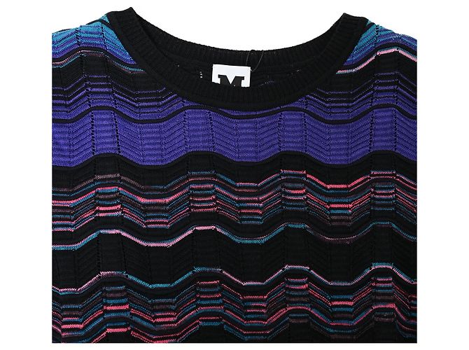Abito Midi Chevron M Missoni in Cotone Multicolore - vista 5