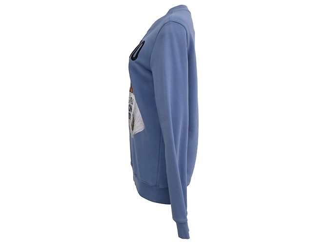 Suéter Moschino Couture en algodón azul claro - vista 2