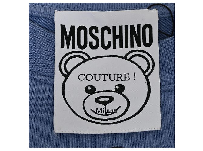 Suéter Moschino Couture en algodón azul claro - vista 4