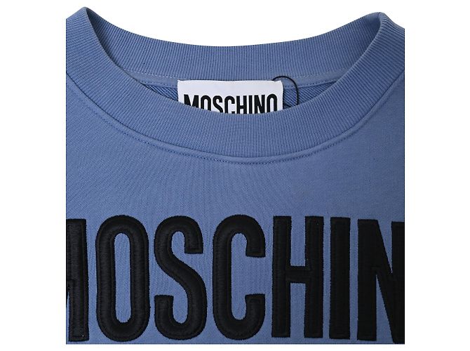 Suéter Moschino Couture en algodón azul claro - vista 5