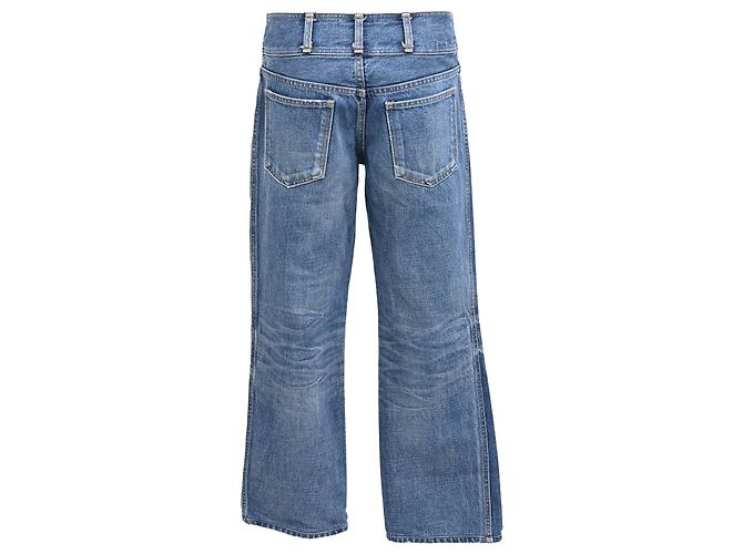 Edge Céline Jeans Bootcut Celine in Denim Blu Chiaro - vista 3