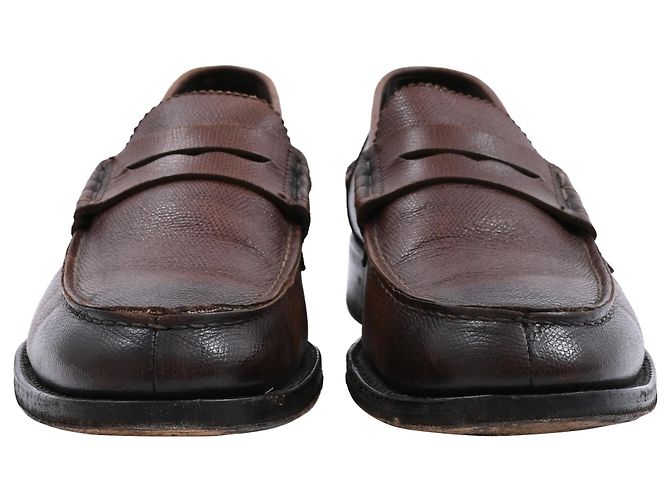 Mocassins Penny Tom Ford em couro marrom Vermelho - vista 2