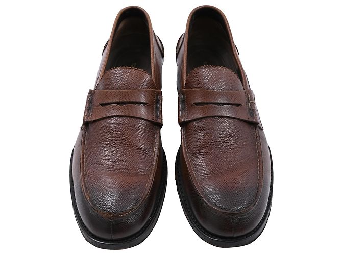 Mocassins Penny Tom Ford em couro marrom Vermelho - vista 5