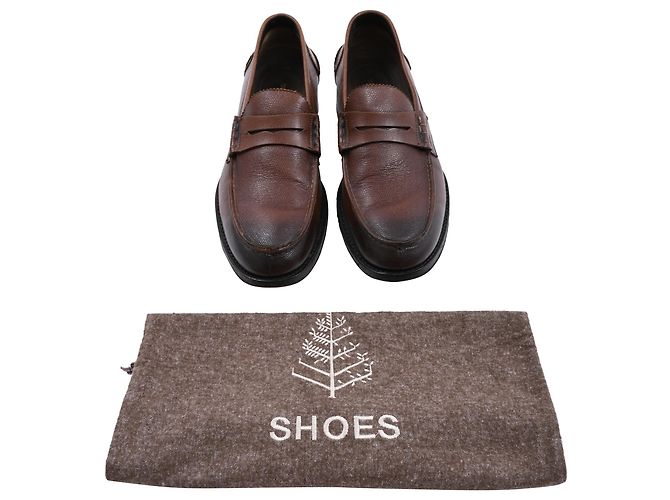 Mocassins Penny Tom Ford em couro marrom Vermelho - vista 7