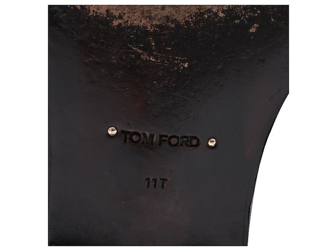 Mocassins Penny Tom Ford em couro marrom Vermelho - vista 8