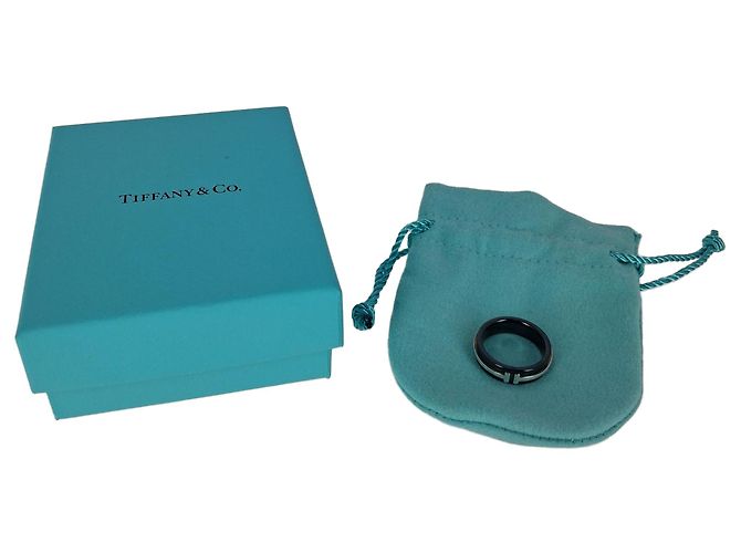 Anello Larghezza T Tiffany & Co in Metallo Nero - vista 10