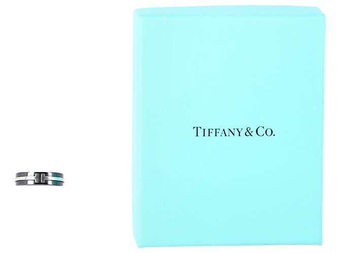 Anello Larghezza T Tiffany & Co in Metallo Nero - vista 4