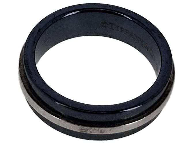 Anello Larghezza T Tiffany & Co in Metallo Nero - vista 9