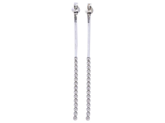 Céline Orecchini a goccia in metallo argento con cristalli Celine D'oro Metallico - vista 3