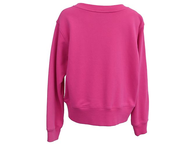 Oversized Sweatshirt aus rosa Baumwolle mit Moschino Couture Teddybär Pink - Ansicht 3