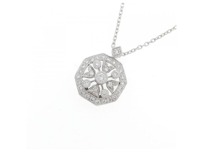Autre Marque Collana con diamanti Au750 Argento - vista 3