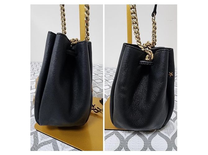 Borsa a secchiello piccola Bourse decorata Yves Saint Laurent nera Nero - vista 4