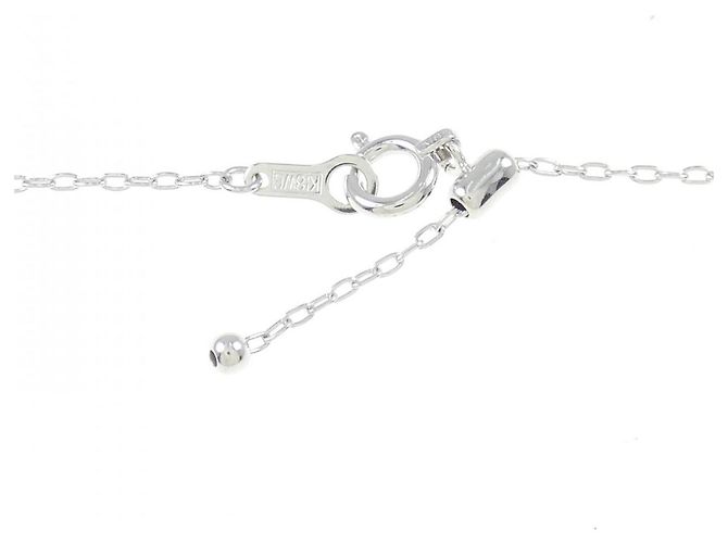 Autre Marque Au750 Saphir-Diamant-Halskette Silber - Ansicht 5