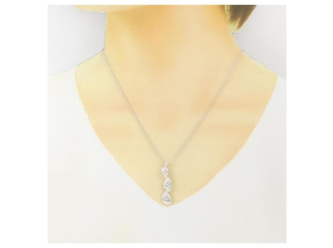 Autre Marque Collana di diamanti Au750 Argento - vista 6