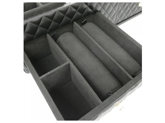 Timeless Caja de joyería de piel de cordero con perlas de Chanel Negro - vista 9