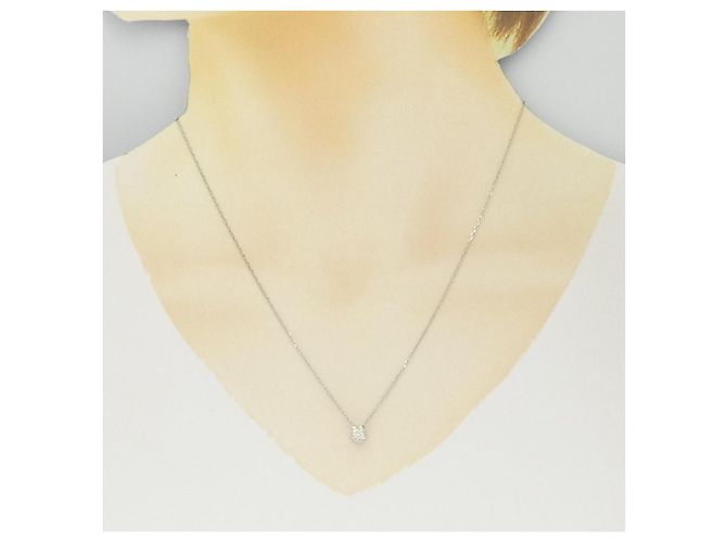Autre Marque Collana di diamanti Pt900 Pt850 Argento - vista 6