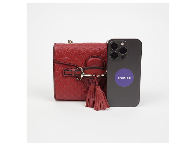 Gucci Emily Mini Schultertasche Rot - Ansicht 7
