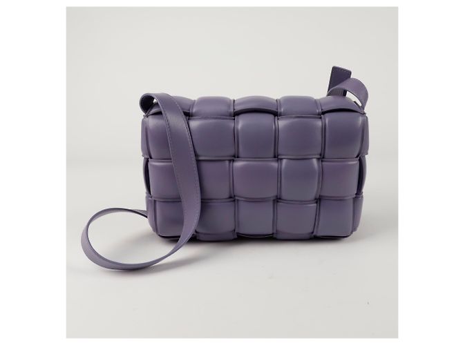 Bottega Veneta Borsa a tracolla Padded Cassette Porpora - vista 3