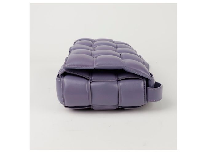 Bottega Veneta Borsa a tracolla Padded Cassette Porpora - vista 7