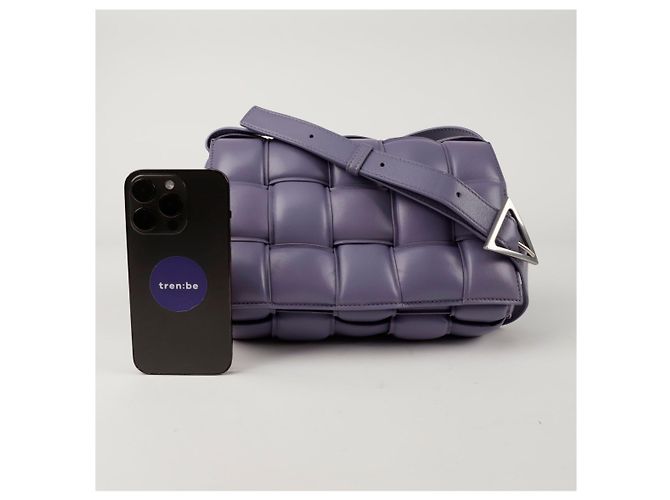 Bottega Veneta Borsa a tracolla Padded Cassette Porpora - vista 8