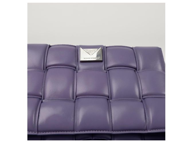 Bottega Veneta Borsa a tracolla Padded Cassette Porpora - vista 9