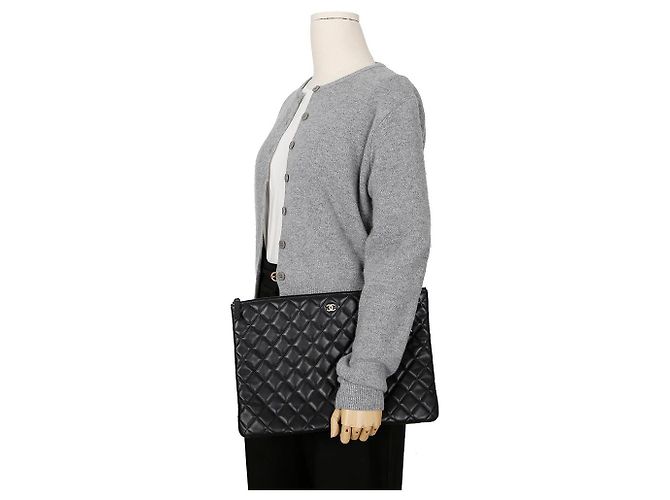 Chanel Clutch Grande Bellezza CC Nero - vista 12