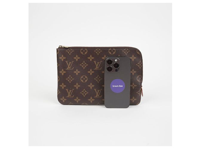 Louis Vuitton Clutch Étrier Voyage PM Marrone - vista 10