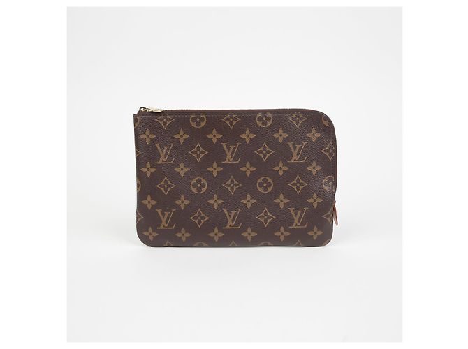 Louis Vuitton Clutch Étrier Voyage PM Marrone - vista 2