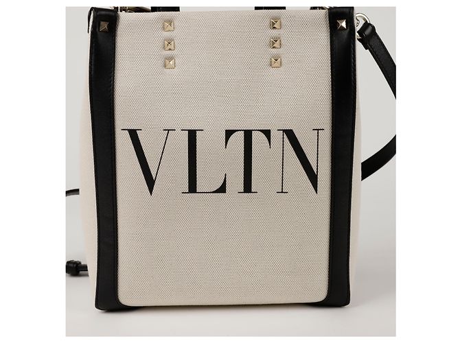 Valentino Borsa a spalla mini VLTN Bianco - vista 2