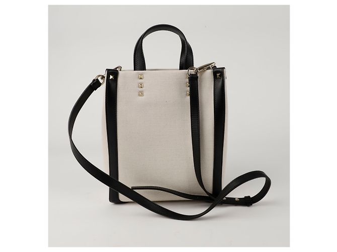 Valentino Borsa a spalla mini VLTN Bianco - vista 4