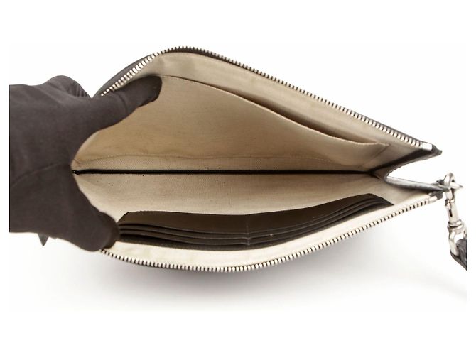 Gucci Clutch con tracolla Kingsnake Nero - vista 8