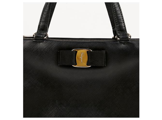 Salvatore Ferragamo Borsa Tote e a Spalla Tara Tracy Nero - vista 2
