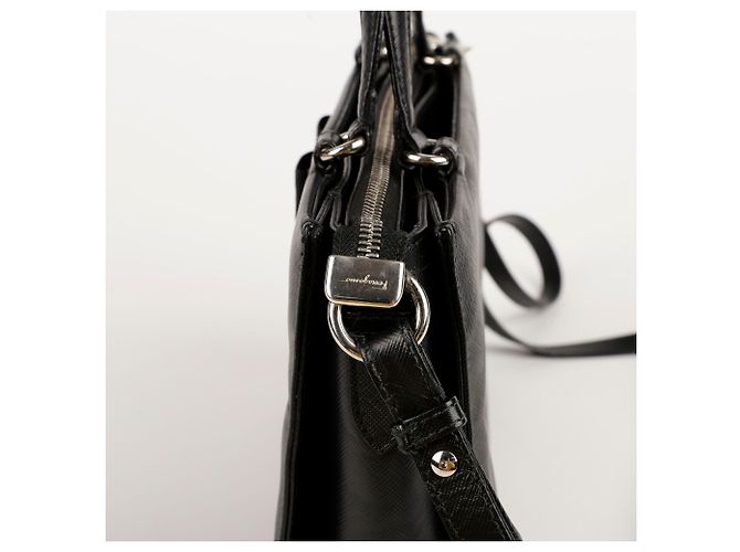 Salvatore Ferragamo Borsa Tote e a Spalla Tara Tracy Nero - vista 6