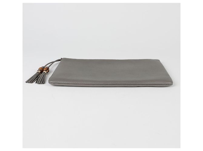 Bamboo Gucci Clutch in bambù con nappa - vista 6